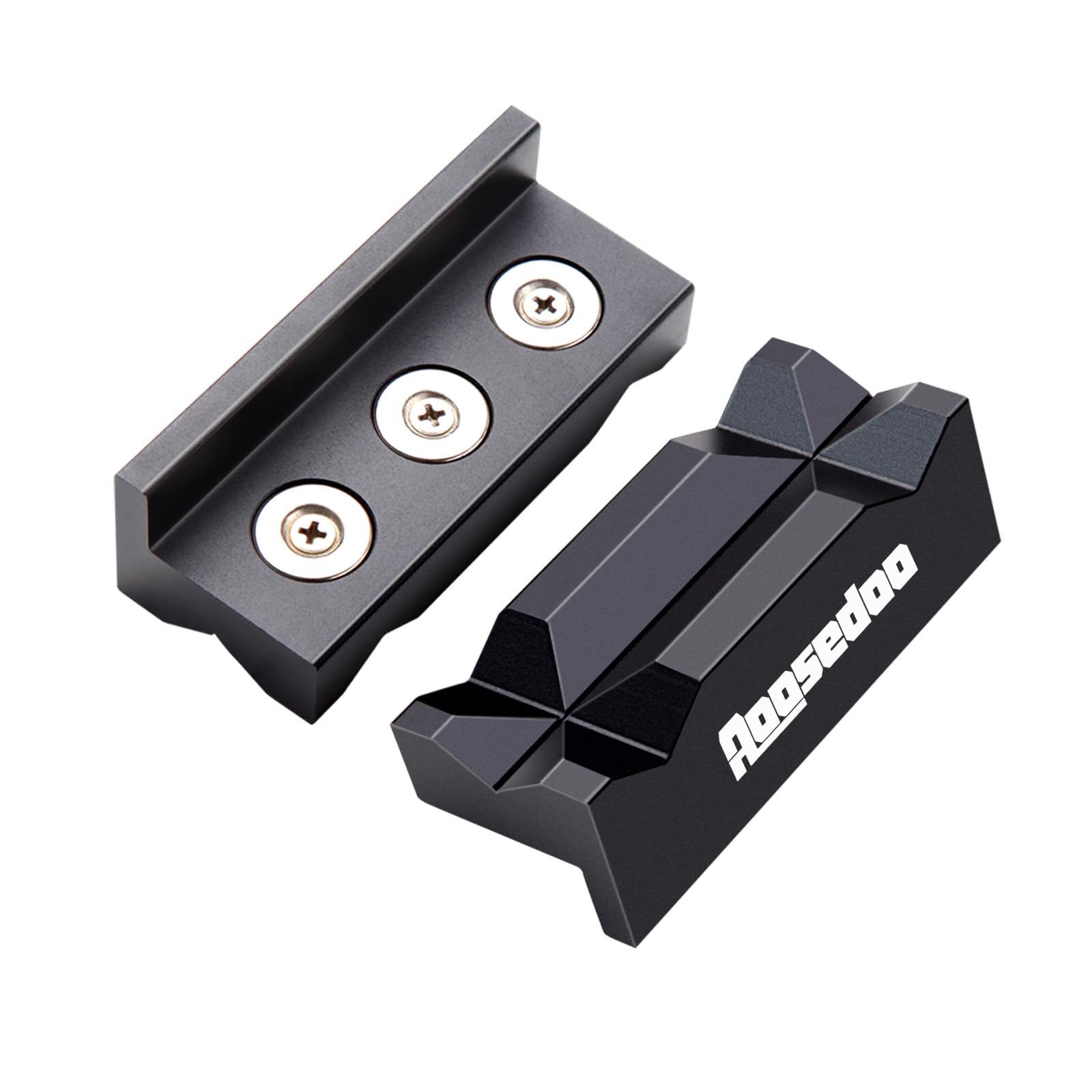 AOSEDOO 4-inch aluminum vise jaw pad secures fittings during setup
