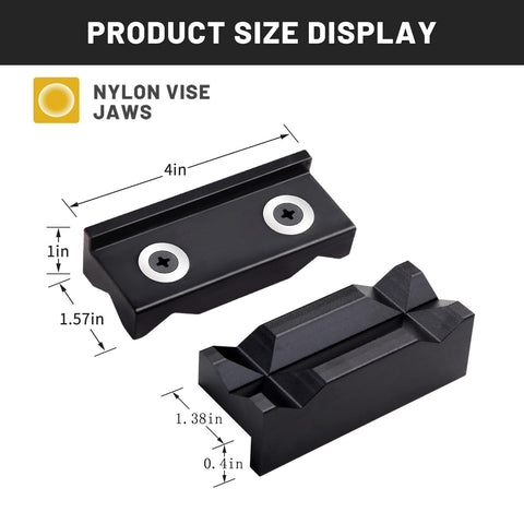 AOSEDOO jaw pad with magnet holds AN adapters firmly