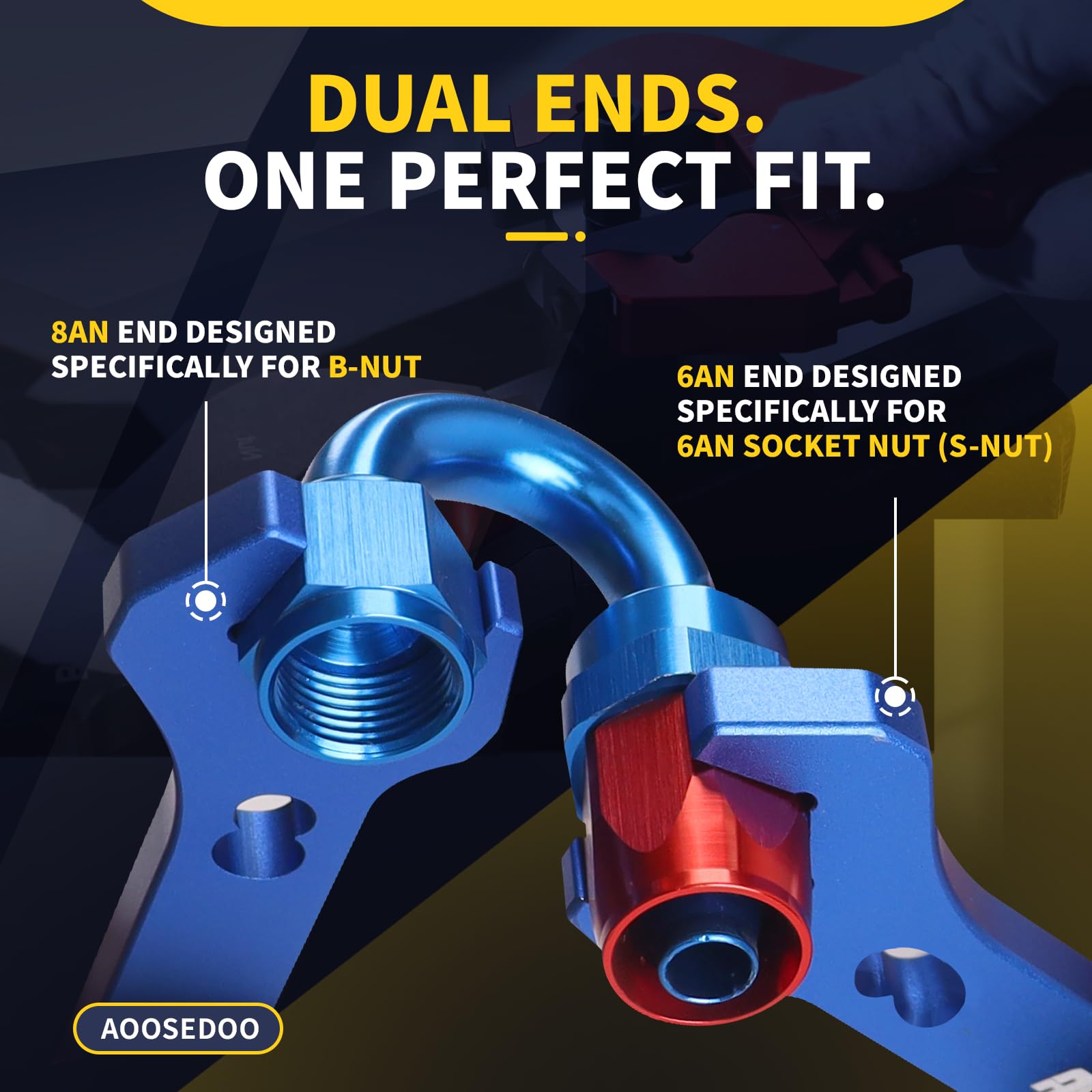 AOOSEDOO compact AN tool fits confined compartments during automotive work.