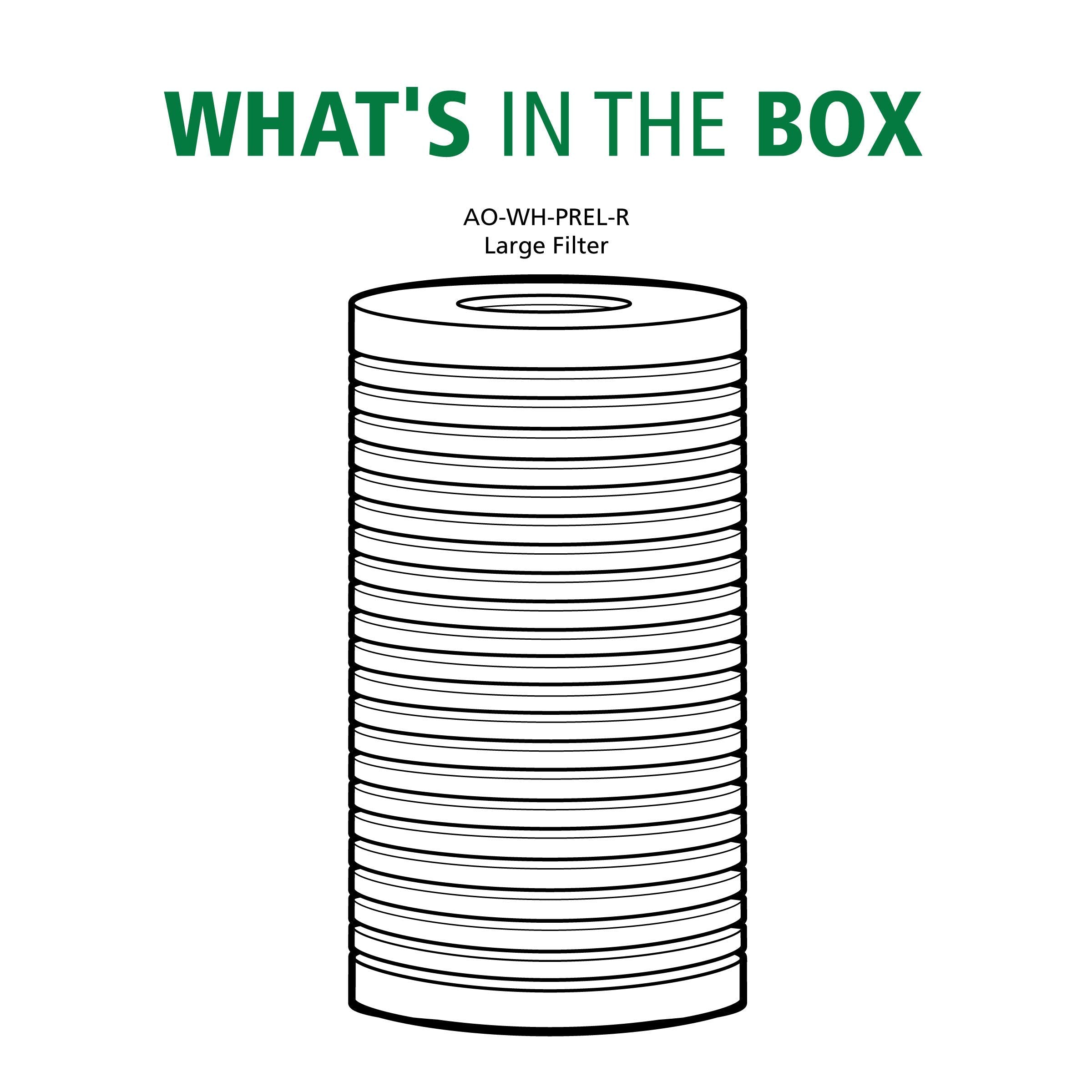 AO Smith replacement cartridge for AO-WH-PREL-R simplifies home filtration maintenance.