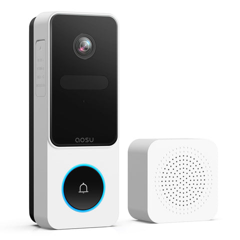 AOSU doorbell camera with head-to-toe view for full doorstep awareness.