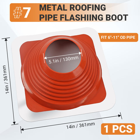 Aothotop roof flashing boot square base detail highlights precise fit for leaks prevention
