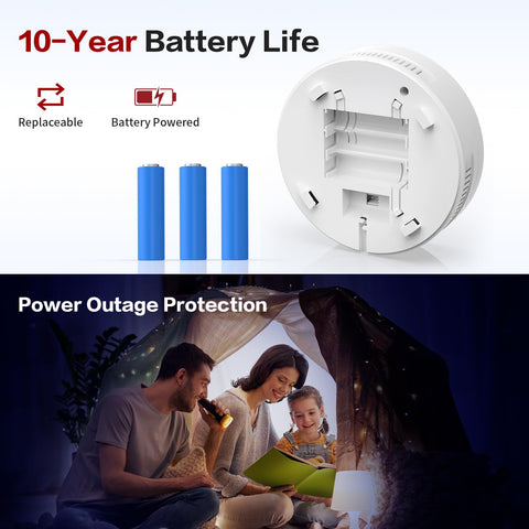 AOTIQUAL 10-year battery ensures long-term monitoring with fewer interruptions.