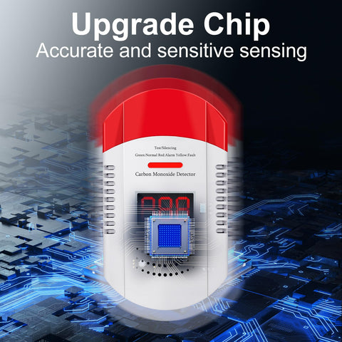 AOTIQUAL wall-mounted CO detector is travel-friendly and office-ready.