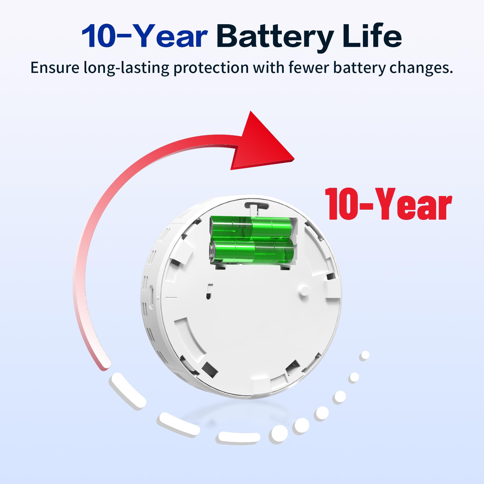 AOTIQUAL easy installation with included AA batteries