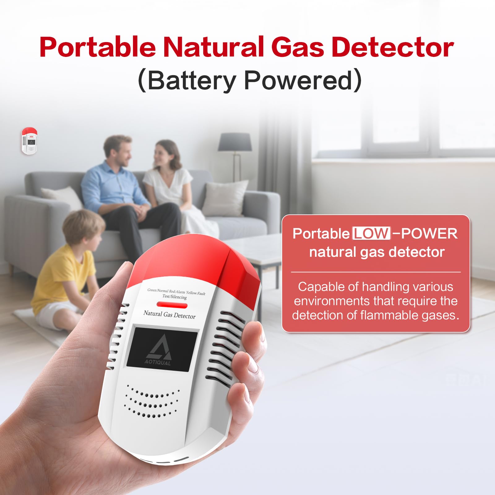 AOTIQUAL detector in compact design for easy portability and storage.