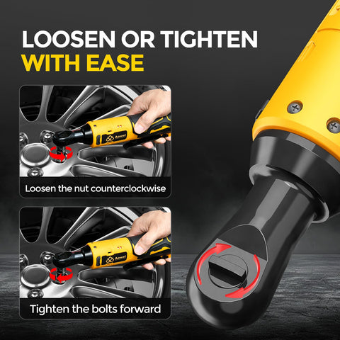 AOWEI ergonomic rubber handle reduces fatigue during long jobs.