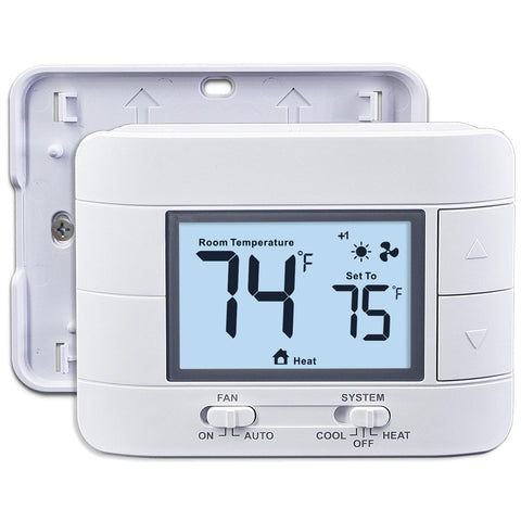 Aowel AW711 thermostat wall with backlit display for easy reading