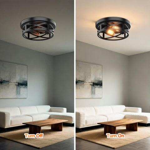 aoztomlux bedroom living room light fixture with modern rustic vibe
