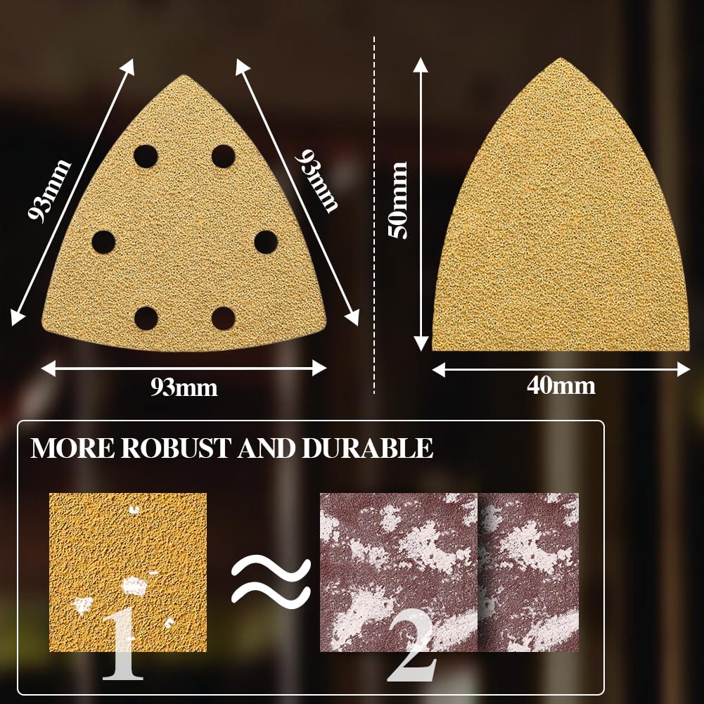 Aozzy finger sanding pads used for precise close-up sanding.