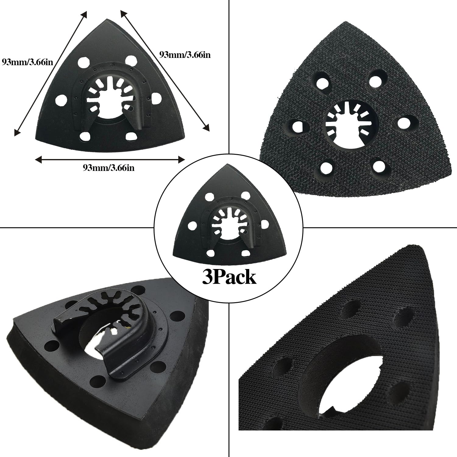 Aozzy assorted grits 60–240 for roughing to finishing tasks.