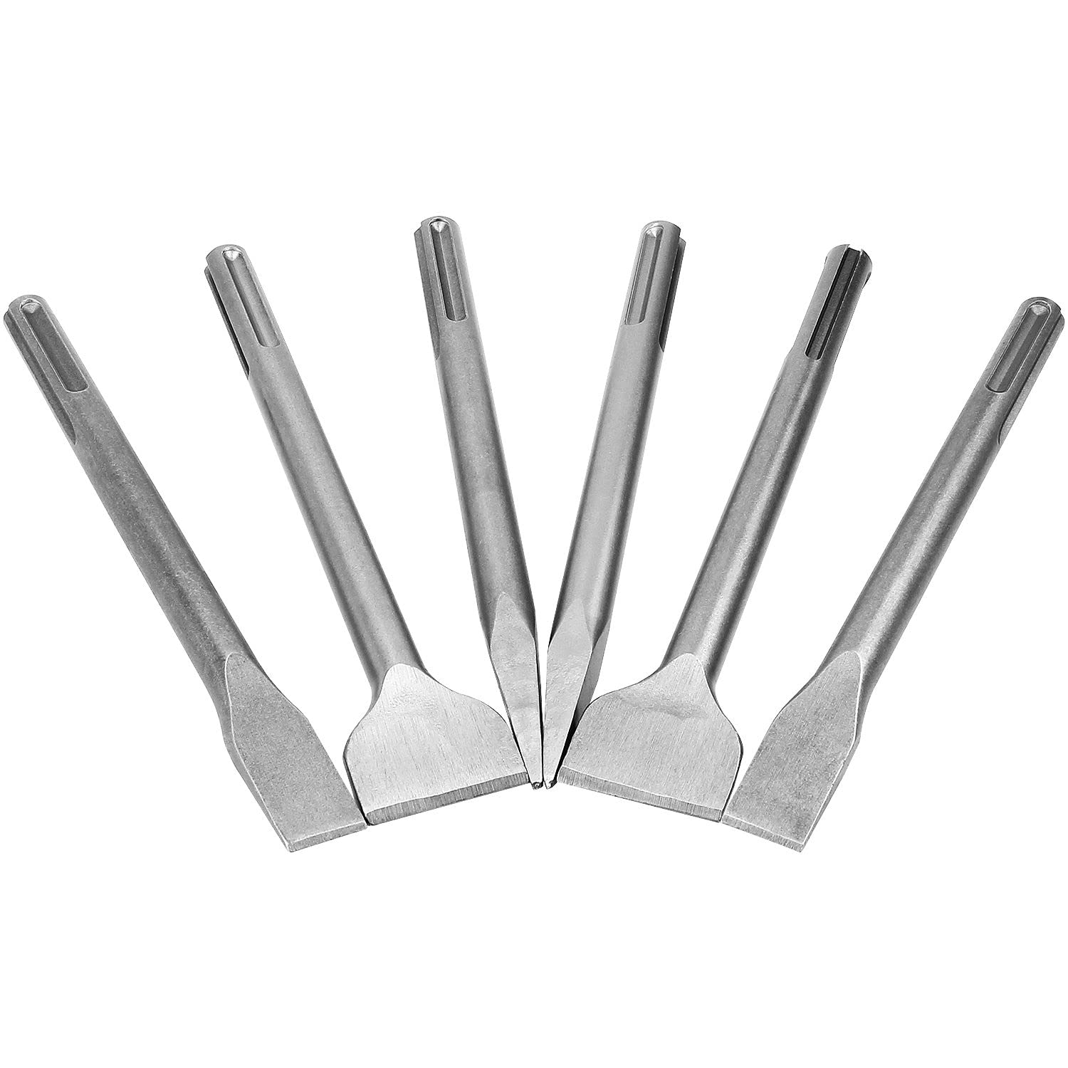 APACALI SDS Max bits set main image, durable for heavy-duty masonry chiseling.