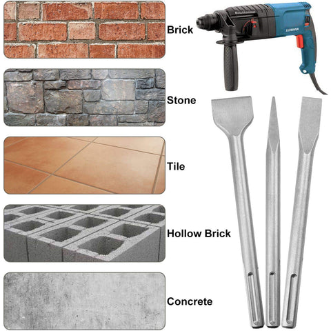 APACALI flat chisel 50mm detail image, durable design reduces wear.