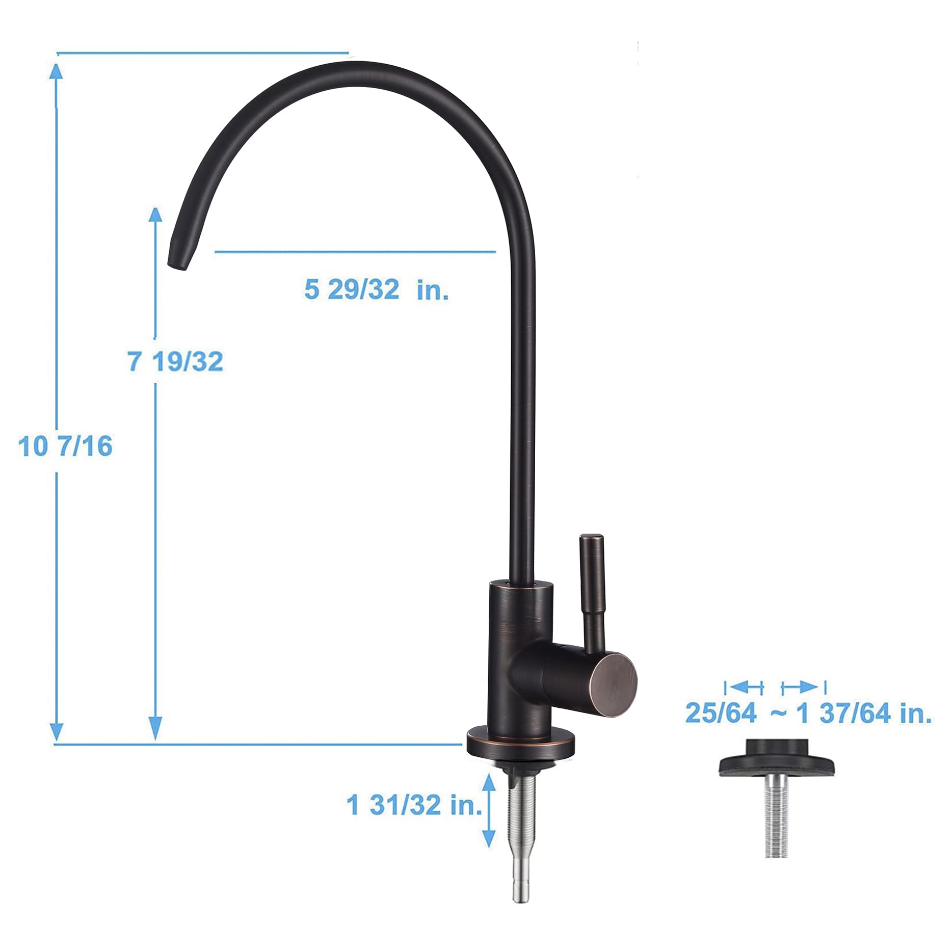 Apaix lead-free stainless steel faucet ensures safe, durable use.