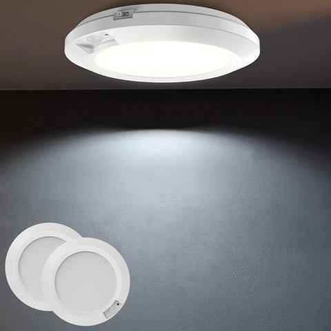 APCENS battery motion light indoor 2-pack illuminates tight closets with easy stick-on installation.