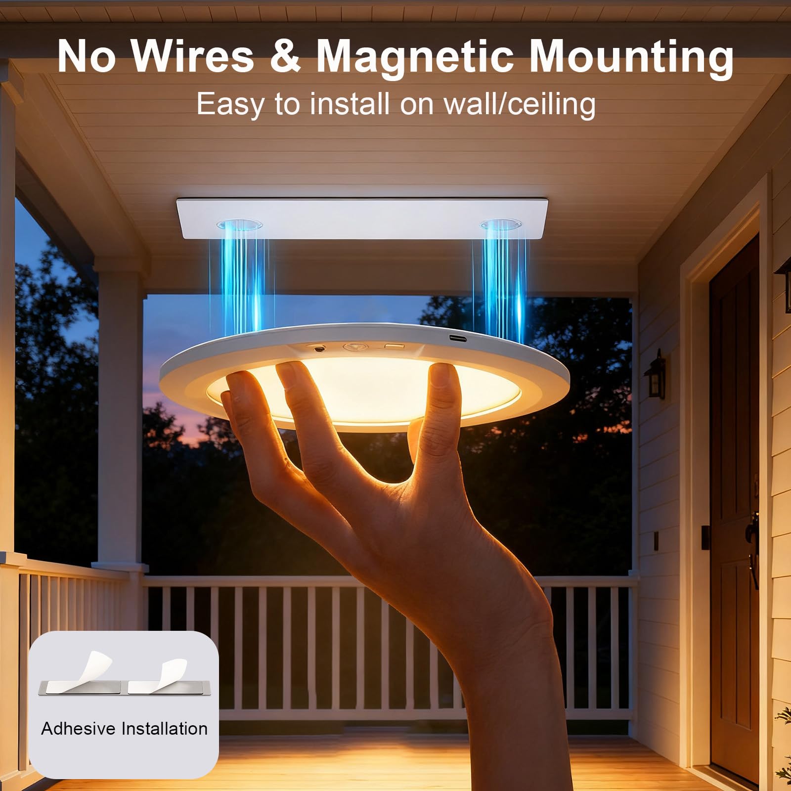 APCENS ultra-thin 7.5-inch ceiling light in a slim profile