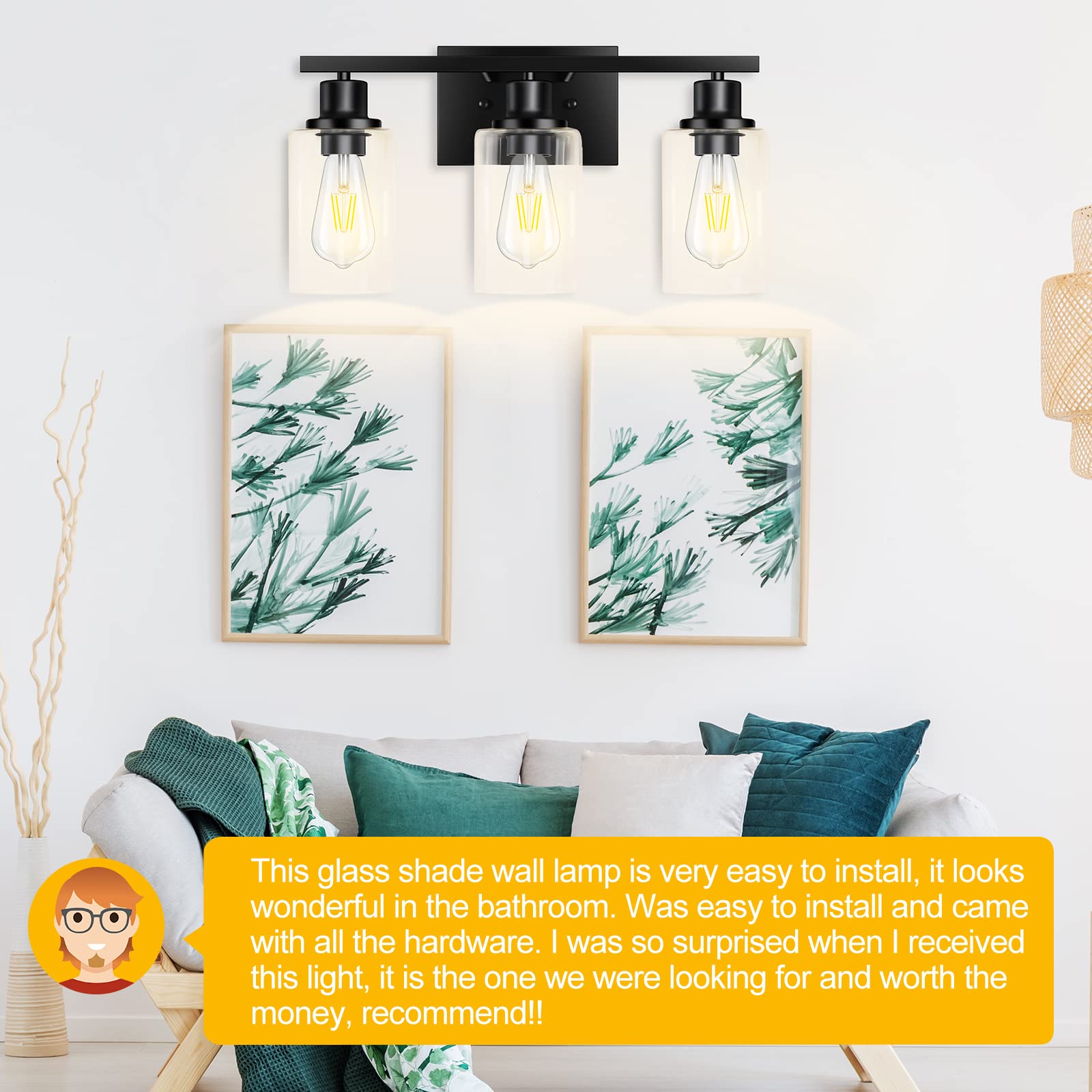 Apenath modern matte black wall light blends with urban and rustic decors.