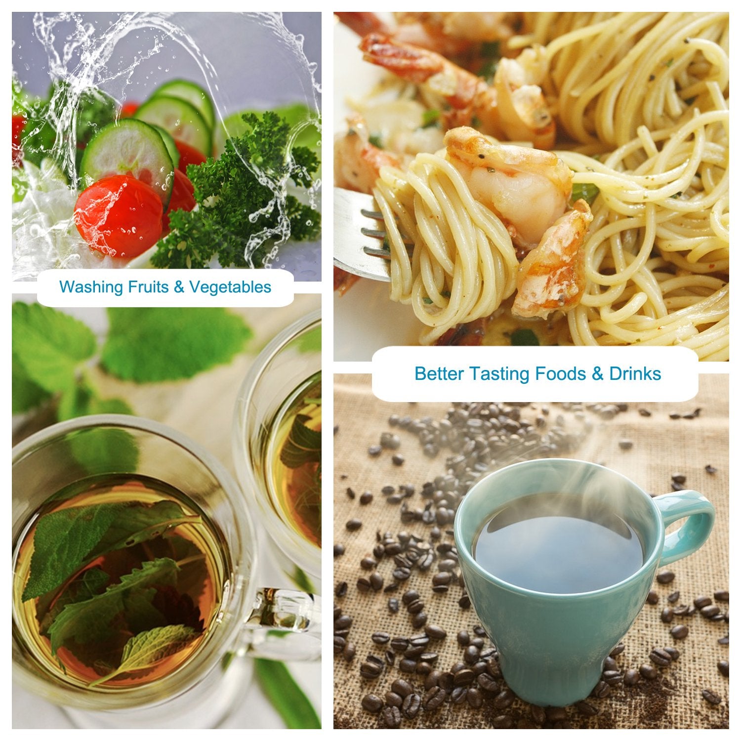 Five-stage RF-1050 filtration reduces common tap impurities for better taste