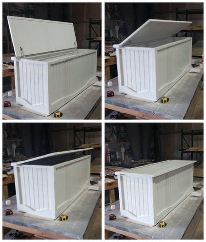 Apexstone DIY storage use-case on benches and chests.