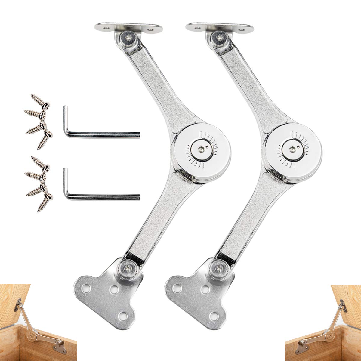 APFFSY toy box hinges with soft close for smooth lid action