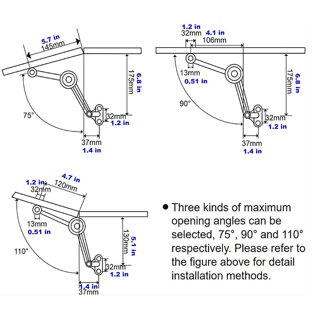 APFFSY zinc alloy hardware resists corrosion for durable use