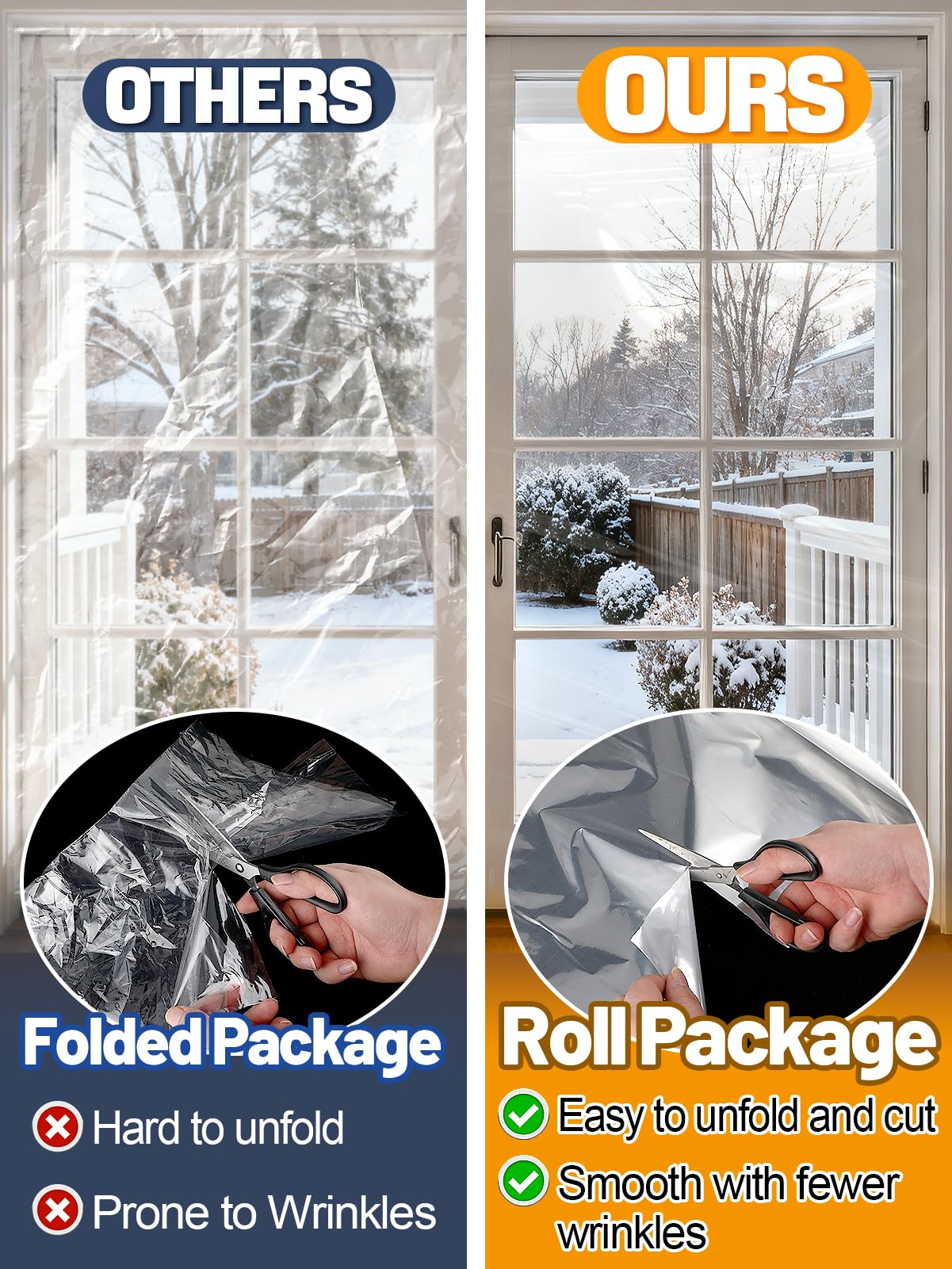 Apipi cut-to-size film tailored to your door dimensions for a precise fit.