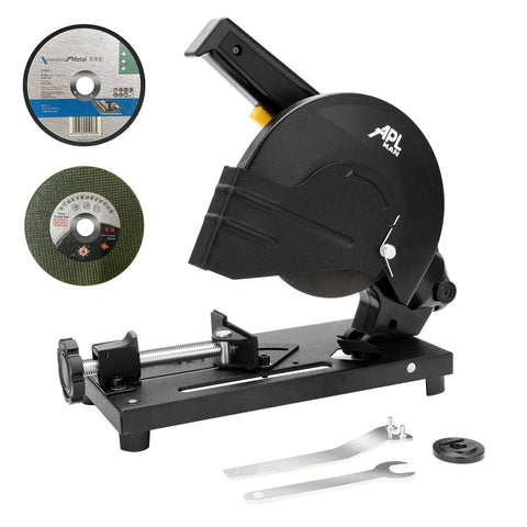 APL MAN 6-inch cut-off saw motor and replaceable brushes for durable power.