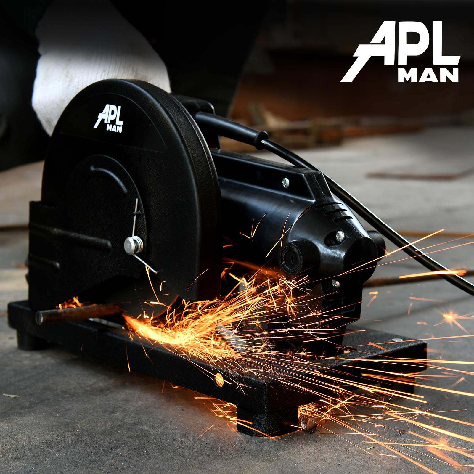 APL MAN 6-inch cut-off saw in a workshop demonstrates steady performance.