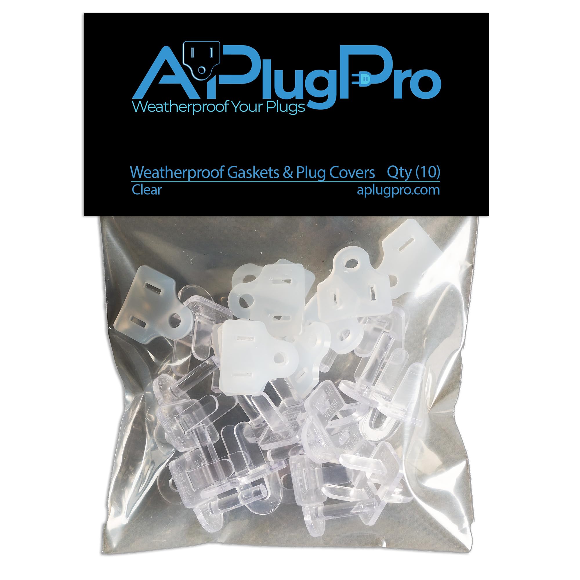 APUGPRO Weatherproof gasket close-up shows durable silicone seal for outdoor connections.