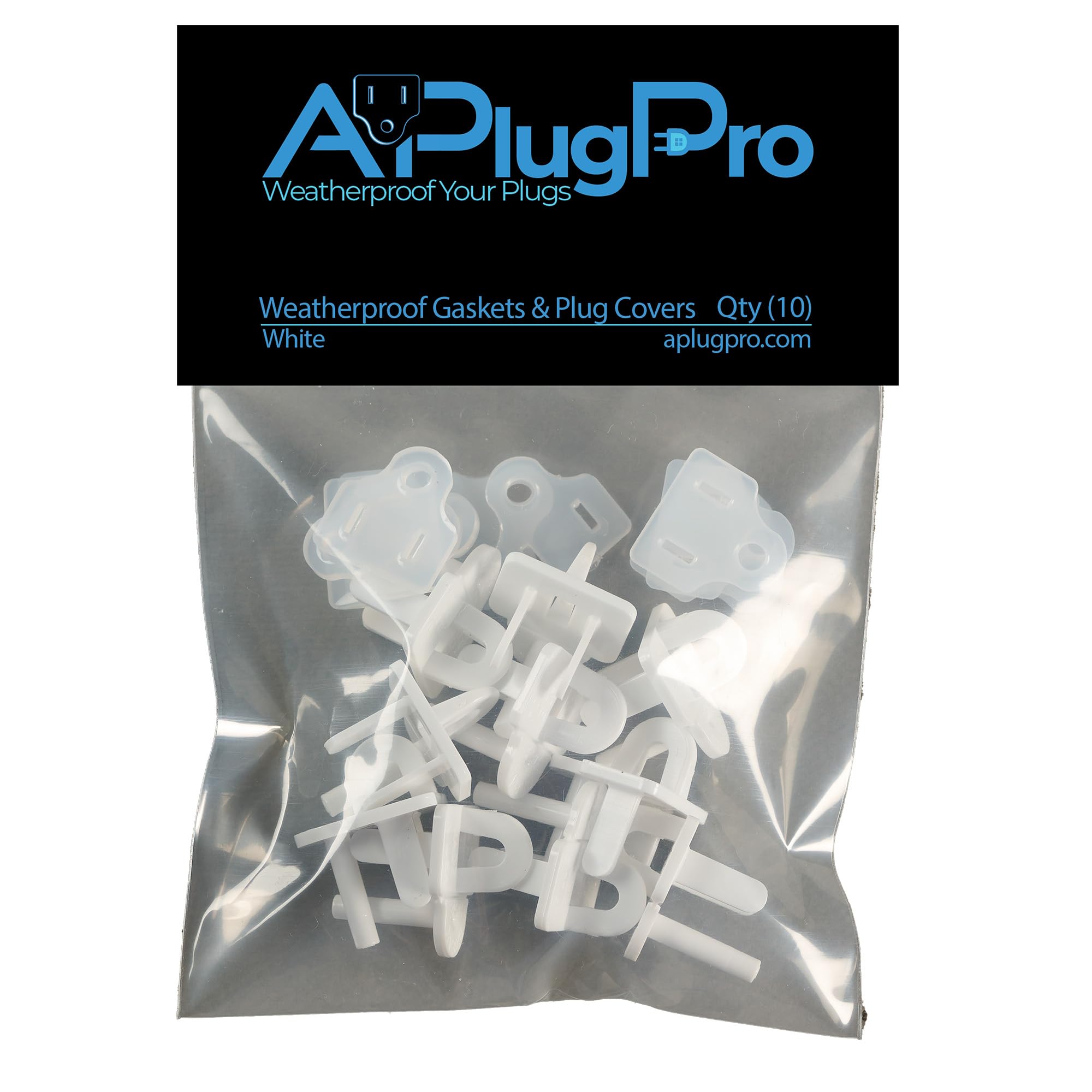 APPlugPro Weatherproof Gasket close-up sealing a moisture-prone outdoor outlet.
