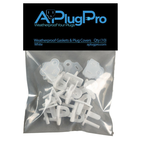 APPlugPro Weatherproof Gasket close-up sealing a moisture-prone outdoor outlet.