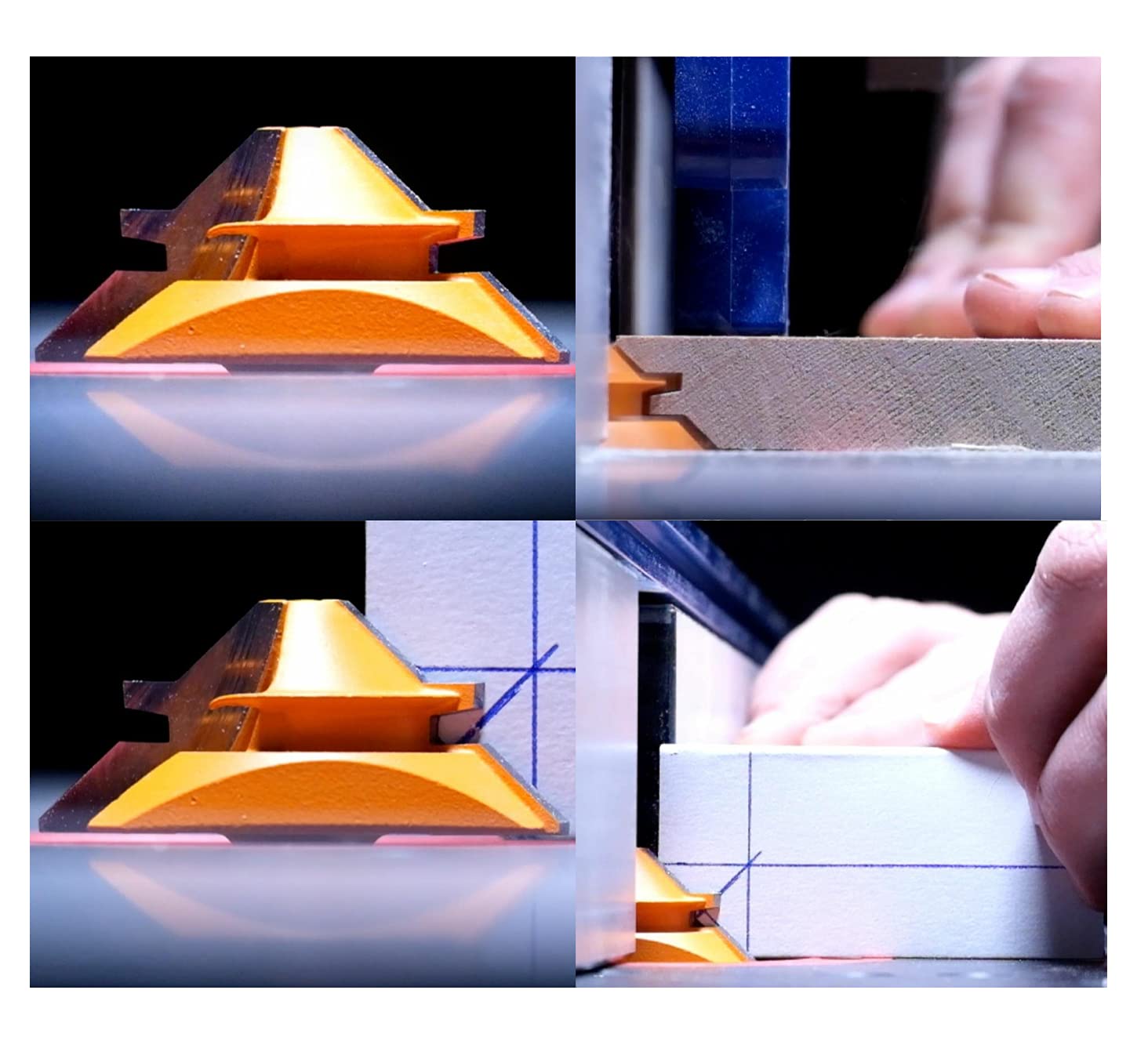APlus router bit features heat-treated steel and TEFLON coating for durability.