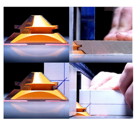 APlus router bit features heat-treated steel and TEFLON coating for durability.