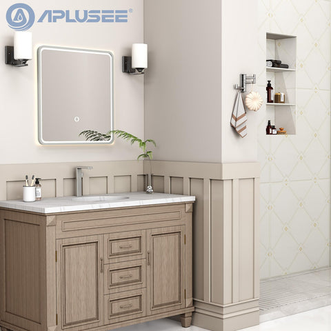 APLusee brushed-nickel finish close-up highlighting rustproof stainless steel.