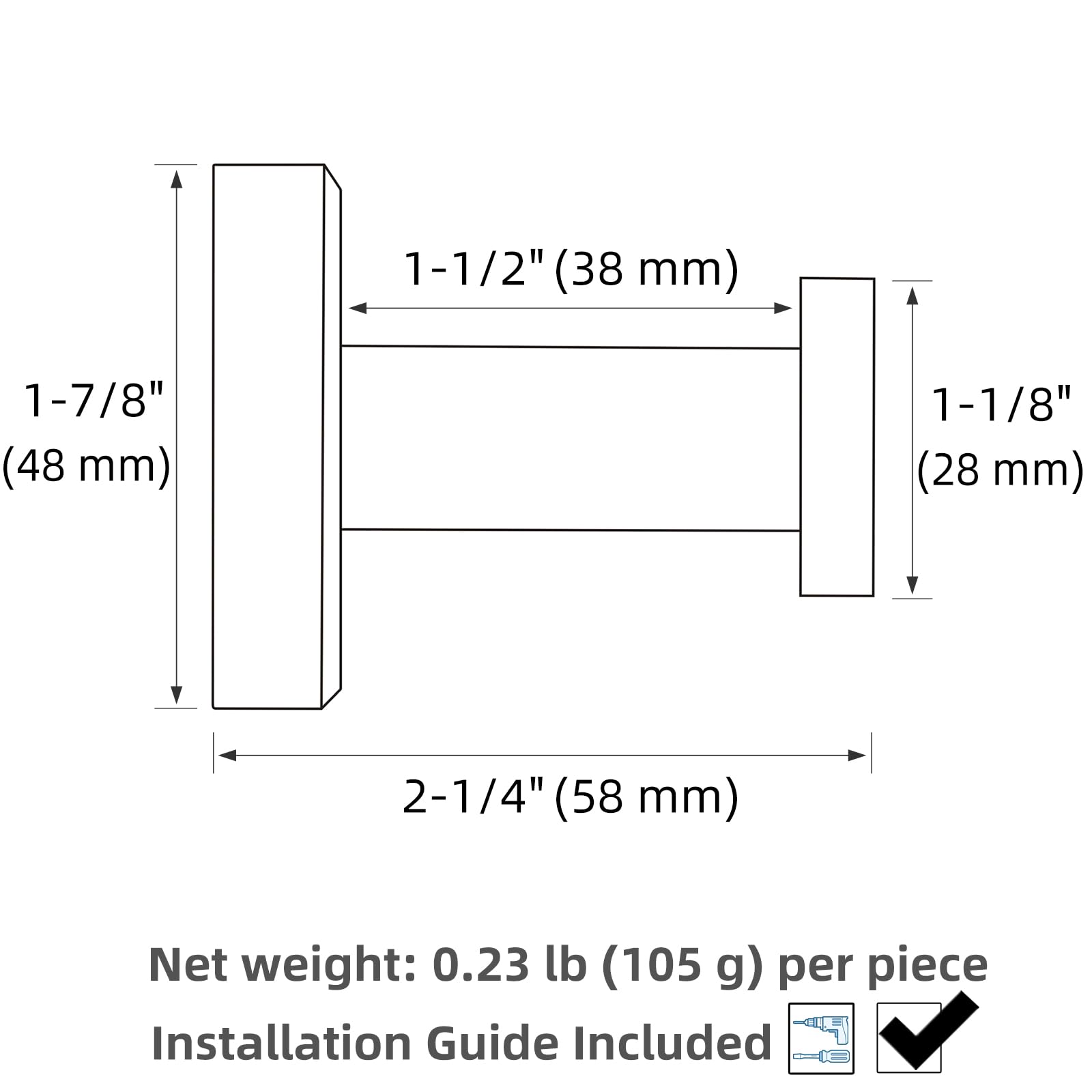 APLusee includes mounting hardware for quick DIY installation