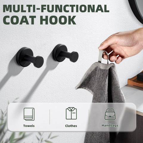 APLusee round design hook providing secure hold for towels