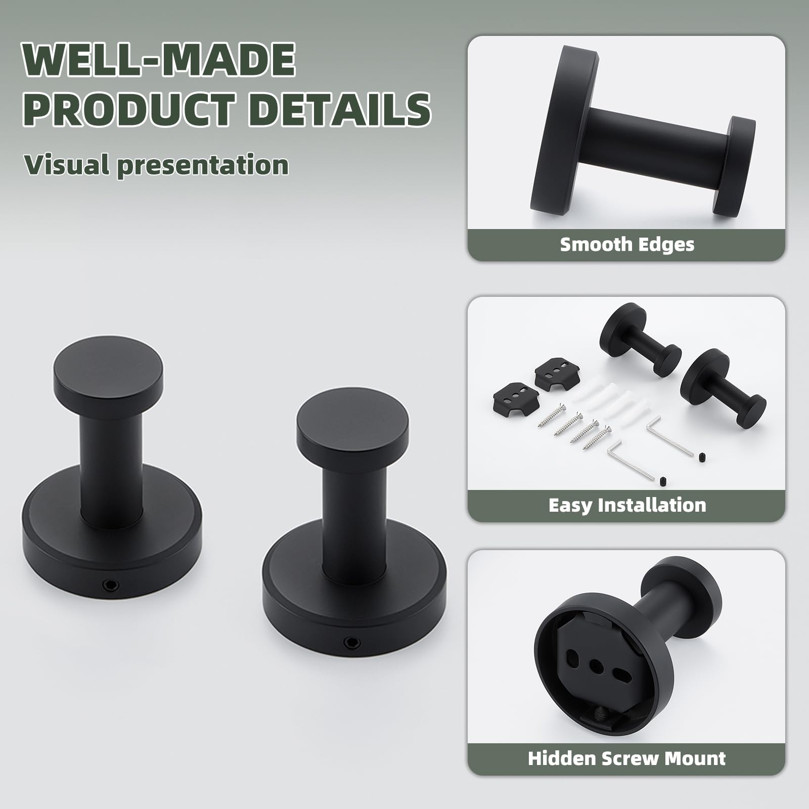 APLusee rust resistant bathroom hooks withstand humidity and cleaning
