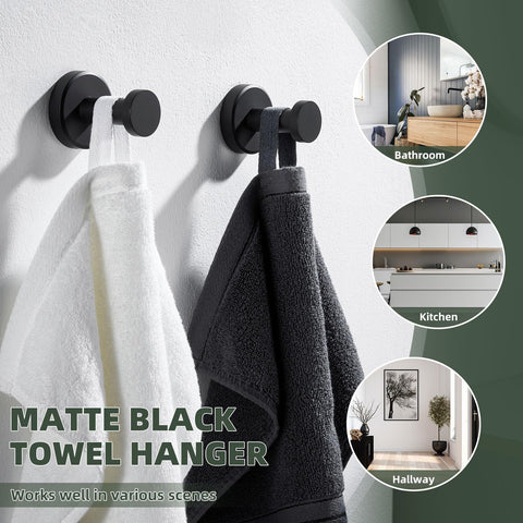APLusee sturdy hook supports up to 11 lbs for towels or robes