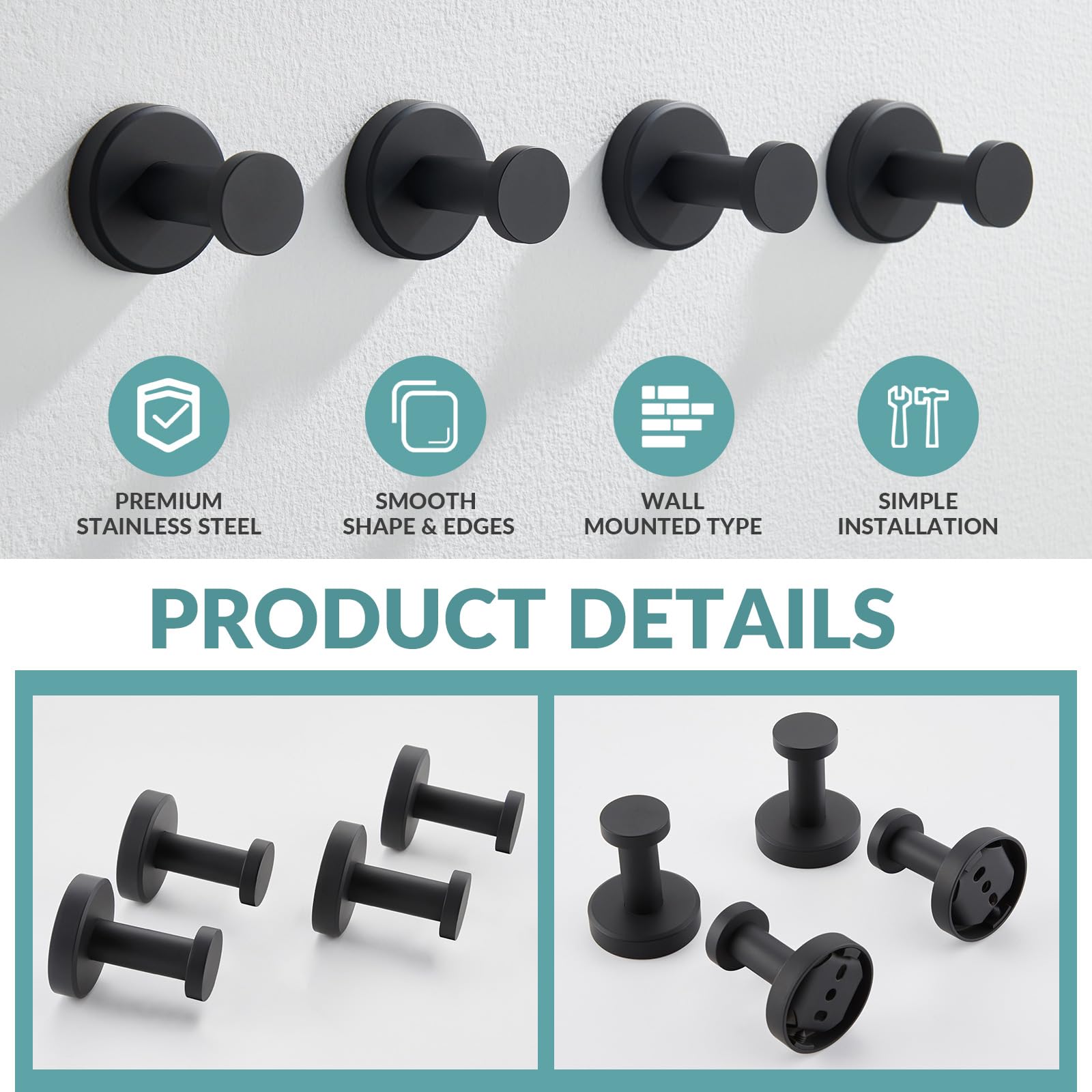 APLusee kitchen utility hook keeps towels and aprons within reach.