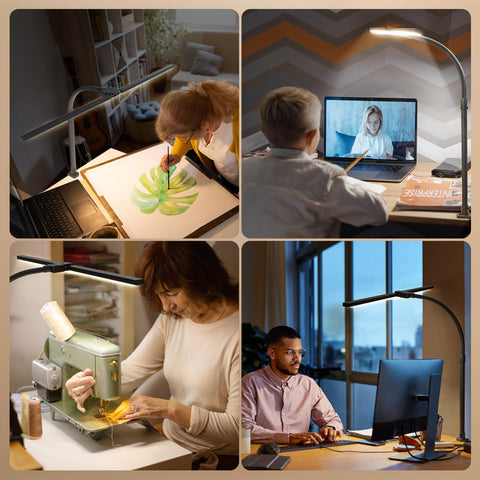 Long lifespan with 2000 hours and flicker-free performance.