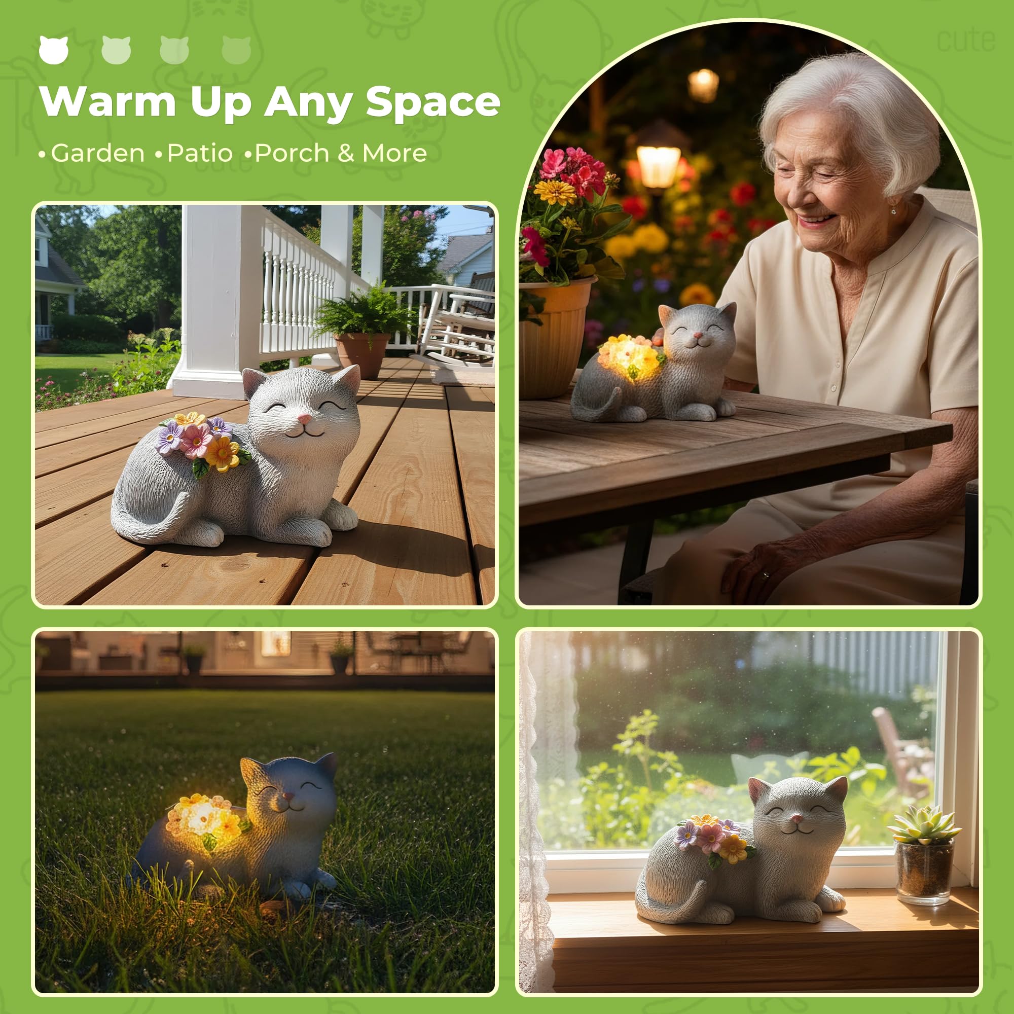 APOBATK Gift packaging for the solar cat garden statue.