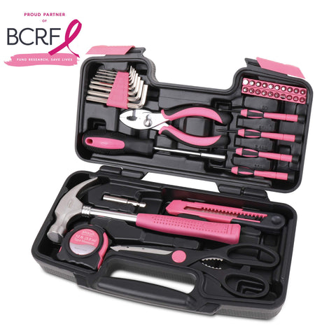 Apollo Tools pink hex keys set makes bolt tightening quick and easy.
