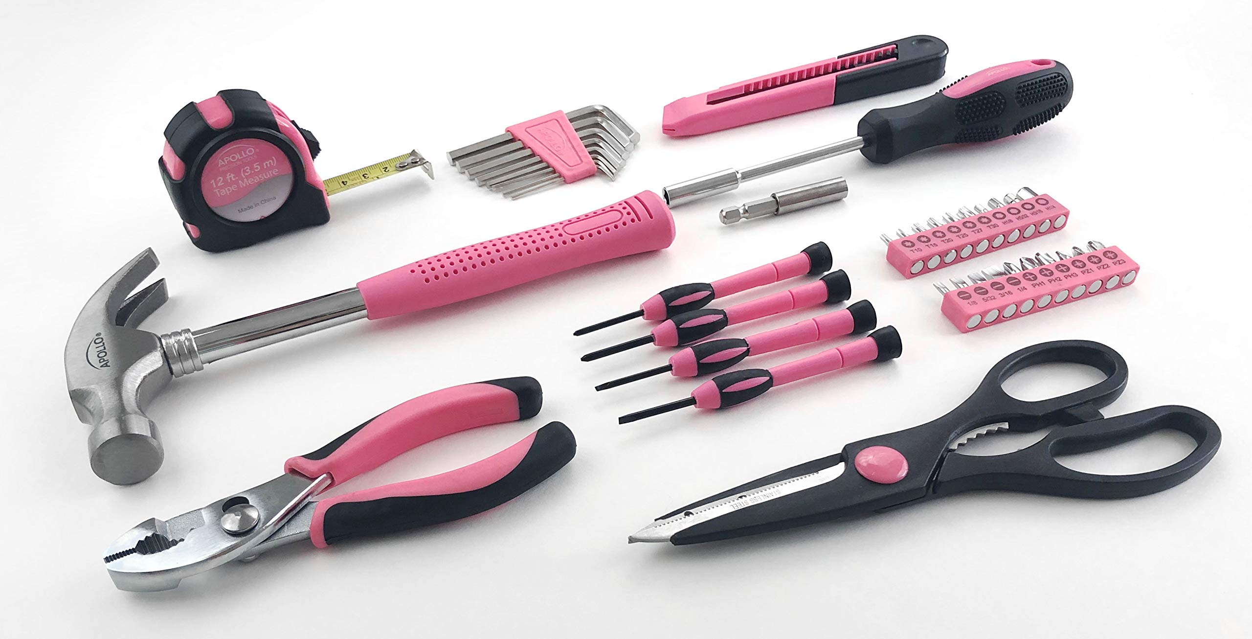 Apollo Tools pink slip joint pliers offer versatile grip for daily fixes.