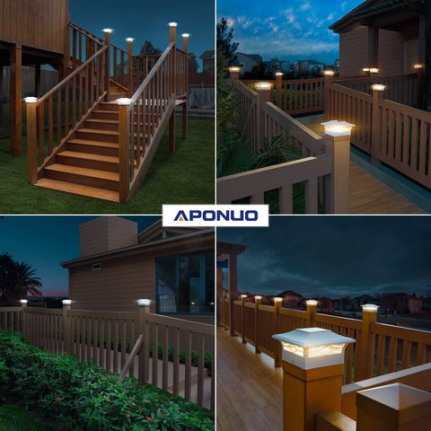 Six-pack APONUO caps unify yard lighting and style