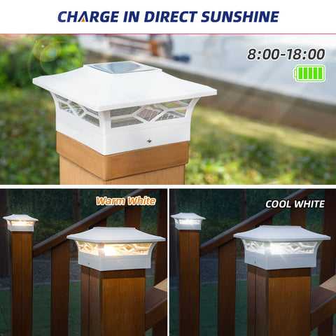Cool white mode over a deck improves safety and visibility