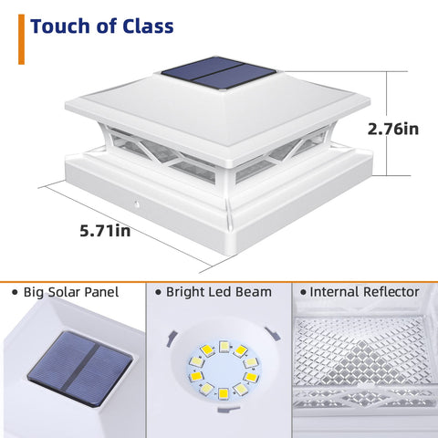 IP65 weatherproof post cap lights withstand outdoor elements