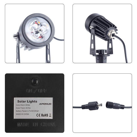 APONUO warm white LEDs deliver gentle curbside illumination.