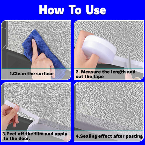 APORNI weather stripping door seal universal fit for doors and windows
