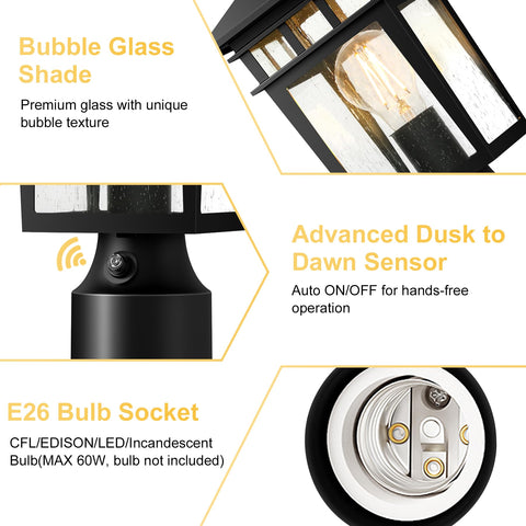 APOTO three-inch mount base light for simple, tidy setups.