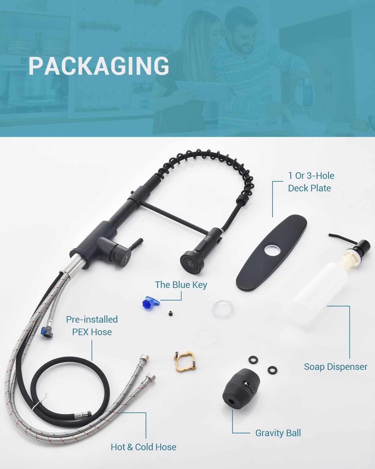 APPASO easy-install kit included for a quick DIY mounting.